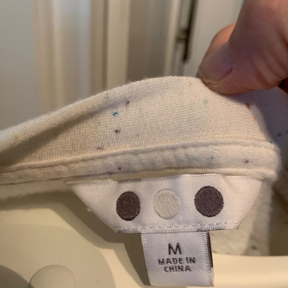 Three Dots‎ white confetti essentials light sweatshirt/thermal - Picture 2 of 5